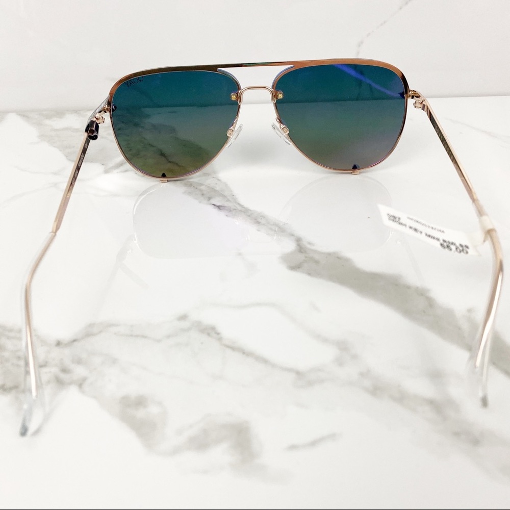 Quay Australia High Key mini rimless sunglasses - Picture 4 of 8